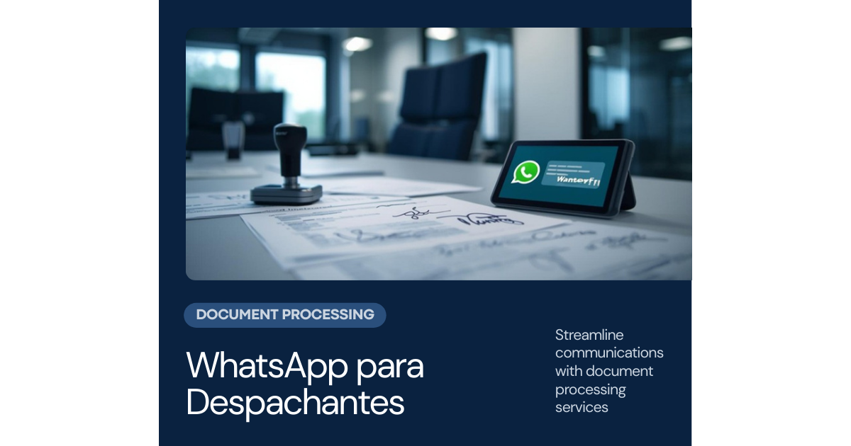 WhatsApp para Despachantes e Cartórios: Agilize Documentos e Reduza Filas com Atendimento Digital